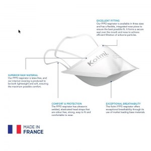 Masque KOLMI FFP2 – Op-Air Pro EN14683 – made in France