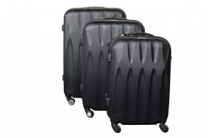 SET DE 3 VALISES NOIRES MARION ROTH