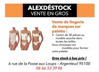 Lots de lingerie de marques en gros à prix imbattable