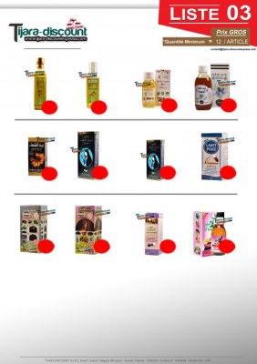 Les Produits Naturels & Cosmétiques du MAROC (LISTE 03)