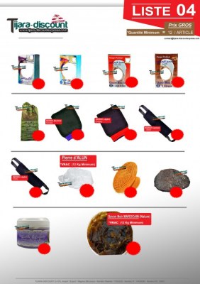 Les Produits Naturels & Cosmétiques du MAROC (LISTE 04)