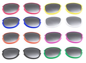 Verres Lunettes de Différentes Couleurs - Objet publicitaire AVEC ou SANS logo - Cadeau...