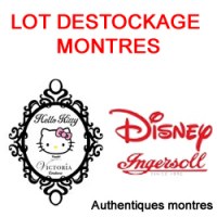 Lot Destockage de montres Authentiques Disney et Victoria couture