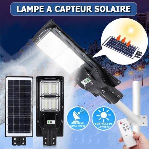 Solaire - Luminaire LED pour Candélabre / Lampe de rue et parking - Série VIEW - 120 Wa...