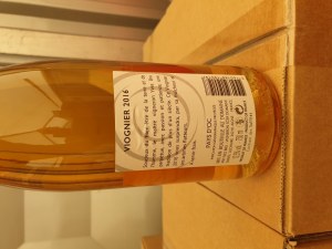 Lot vin blanc viognier 2016 (passé)