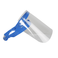 Visière transparente BLEUE - L 280 x P 0,4 x H 195 mm