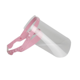 Visière transparente ROSE - H 195 x L 280 x P 0,4 mm