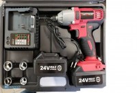 KRAFT MULLER COFFRET CLÉ À CHOC 24V 2Ah AVEC 2 BATTERIES