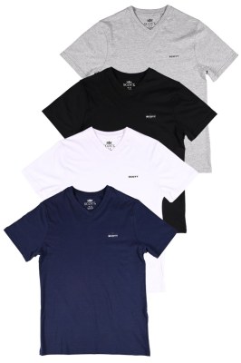 T-shirt SCOTT COL V 100% Coton Pack x 2