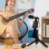 SHOP-STORY - PLODNI : Kit de Vlogging Professionnel avec Lampe LED, Microphone, Trépied...