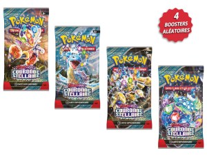 Pokémon - 4 Boosters Couronne Stellaire EV07