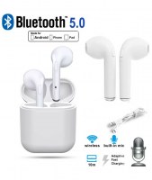 Ecouteurs sans bluetooth bluetooth I9 avec housse et mousqueton