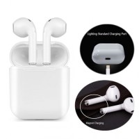 Ecouteurs airpods sans fil avec housse de protection-Blanc
