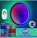 Applique murale RGB Multicolores - Série ZENITH – Version RONDE – Rendu lumineux 100 Wa...