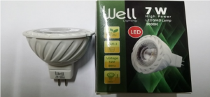 Lampe LED MR16 GU5,3 WELL 7W/3000K 36° Lumière jaune