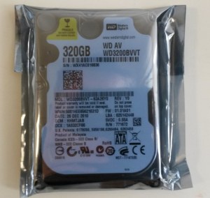 DISQUE DURE 320GO NEUF 2.5"