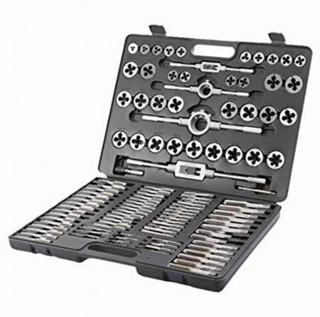 Kit de Taraud et Filière LARS360 - Coffret de 110 Pièces en Acier