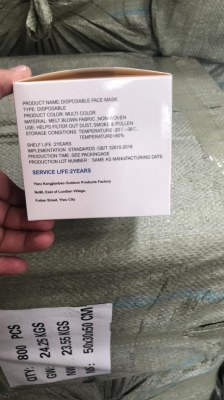 Masque 3 plis chirurgicale CE EN149:2001