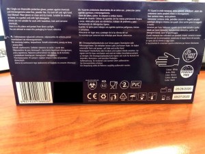 GANTS EN VINYLE EN 374 et EN420