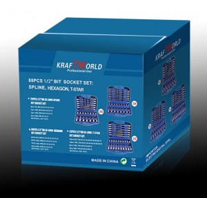 Caisse à outils de 88pcs Torx - Kraft world