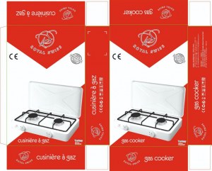 Cuisinière à gaz double ( LPG ) , 6,6 kw - Royal Swiss