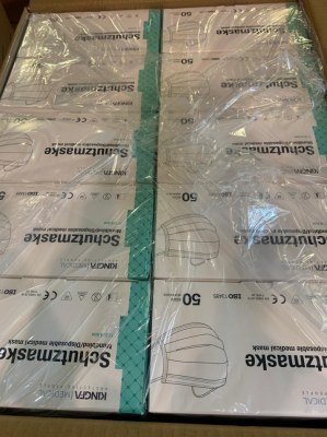 Masque chirurgicaux Noir type iir français EN14683:2019