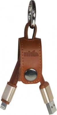 Porte-clefs en cuir avec connecteur micro USB