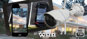 Caméra de sécurité Plein air HD Bullet Safe - IP66 - Plug & Play - Vision nocturne - Dé...