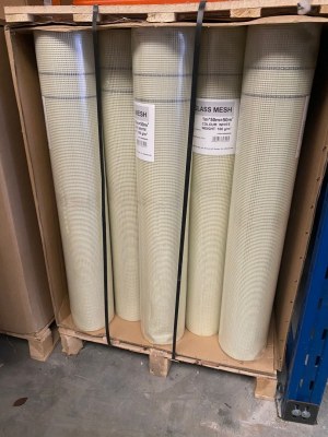 Toile de renfort, tissu de renfort en fibre de verre (160 g, 4x4 mm) 50m²