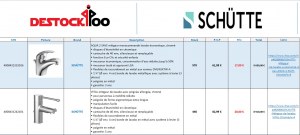 DESTOCKAGE EXCLUSIF  Lot Mitigeur de lavabo SCHÜTTE