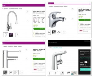 DESTOCKAGE EXCLUSIF  Lot Mitigeur de lavabo SCHÜTTE