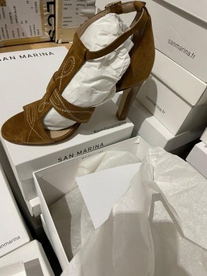 Destockage Sandales femmes en cuir de la marque San Marina