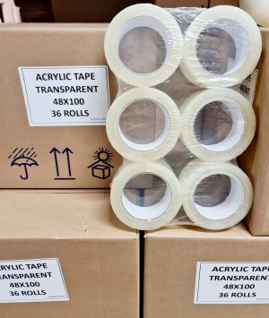 DÉSTOCKAGE EXCLUSIF  Lot de 6 rouleaux Acrylic Transparent