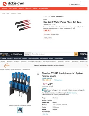 DESTOCKAGE EXCLUSIF  Lot outillages (Pinceaux/outils) Silverline neuf