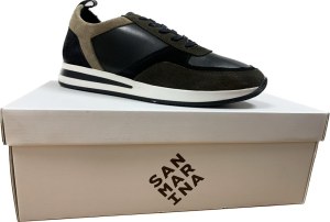 DESTOCKAGE BASKETS EN CUIR HOMMES SAN MARINA