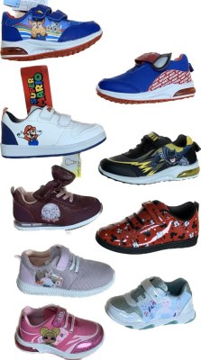 BASKETS ENFANTS REINES DES NEIGES, BATMAN, PAT PATROUILLE, MARIO, LOL, MINNIE