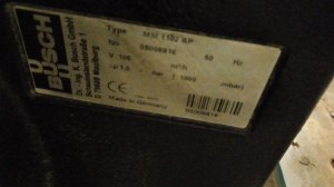 Pompe à vide BUSCH MINK MM1102 AP