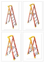 Destockage exclusif  Lot d'Echelle WERNER FG PODIUM W/CASTERS 2T 3T 4T 5T 6T 8T Neuf...