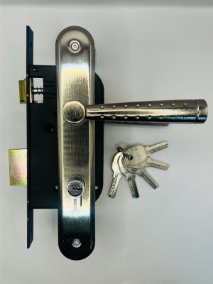 DESTOCKAGE EXCLUSIF  Ensemble Poignées De Porte Inox Cylindre Robson