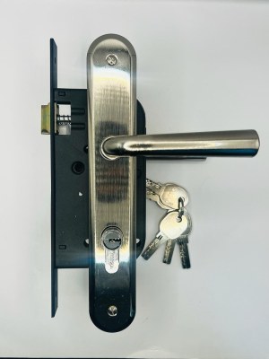 DESTOCKAGE EXCLUSIF  Ensemble Poignées De Porte Inox Cylindre Robson