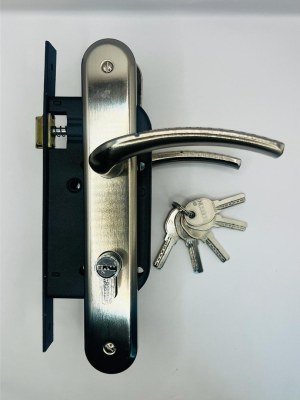 DESTOCKAGE EXCLUSIF  Ensemble Poignées De Porte Inox Cylindre Robson