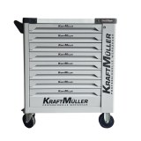 Servante PRO Kraft Muller 8/8 TOOL grise dont repousses pistons KM-1745