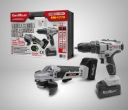 CORDLESS DRILL ANGLE GRINDER PROLINE SET BRUSHLESS KM-1779