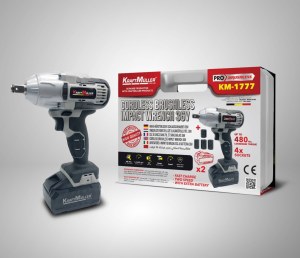 CORDLESS BRUSHLESS IMPACT WRENCH KM-1777