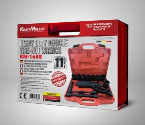 HEAVY DUTY VEHICLE TIRE-NUT WRENCH KM-1688