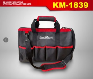 SAC A OUTILS NOIR ET ROUGE KM-1839