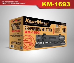 OUTIL POUR COURROIE SERPENTINE BELT TOOL 15PCS KM-1693