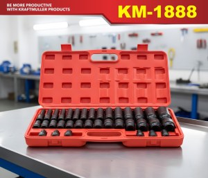 COFFRET DE DOUILLES 1/2" 35PCS KM-1888