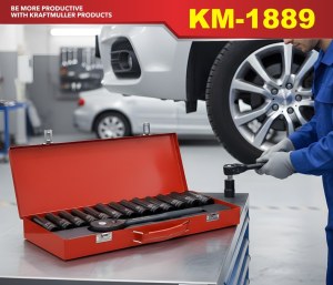 JEU DE DOUILLES A CHOCS 1/2" 14 PCS KM-1889