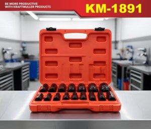 JEU DE DOUILLES A CHOCS 1/2" 16 PCS (10MM AU 32MM) KM-1891